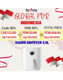  Mi Smart Air Fryer 3.5L Sehat Sirkulasi Udara Panas 360°